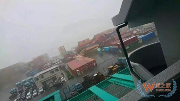 出口日本的注意了！臺風飛燕橫掃日本，港口淹沒集裝箱一片狼藉！船期或受影響！貨之家